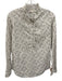 Ann Mashburn Size XS White, Purple, Yellow Cotton Long Sleeve Floral Print Top White, Purple, Yellow / XS