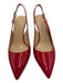 Kate Spade Shoe Size 8 Red Patent Leather Pointed Toe Slingback Pumps Red / 8