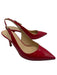 Kate Spade Shoe Size 8 Red Patent Leather Pointed Toe Slingback Pumps Red / 8