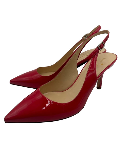 Kate Spade Shoe Size 8 Red Patent Leather Pointed Toe Slingback Pumps Red / 8