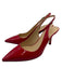 Kate Spade Shoe Size 8 Red Patent Leather Pointed Toe Slingback Pumps Red / 8