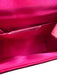Columbine Hot pink Grosgrain Tassel gold ball Rope Strap Evening Clutch Bag Hot pink / Small