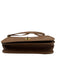 Coach Light Brown & Brass Leather Flap Turn Lock Crossbody Strap Bag Light Brown & Brass / S