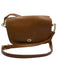 Coach Light Brown & Brass Leather Flap Turn Lock Crossbody Strap Bag Light Brown & Brass / S
