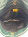 Charles Jourdan Dark Green Leather Flap Intrecciato Weave Bag Dark Green / S