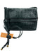 Charles Jourdan Dark Green Leather Flap Intrecciato Weave Bag Dark Green / S