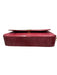 Susan Lucci Pink Print Patent Leather Flap Croc Embossed Shoulder Strap Bag Pink Print / Small