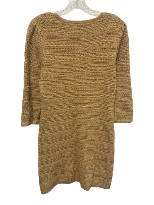 Lilly Pulitzer Size Small Tan Beige Cotton Blend Knit Long Sleeve Dress Tan Beige / Small