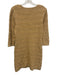 Lilly Pulitzer Size Small Tan Beige Cotton Blend Knit Long Sleeve Dress Tan Beige / Small