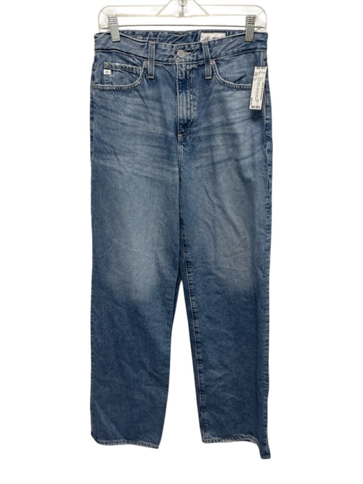 AG Size 27 Medium Wash Cotton Blend Denim Wide Leg Jeans Medium Wash / 27