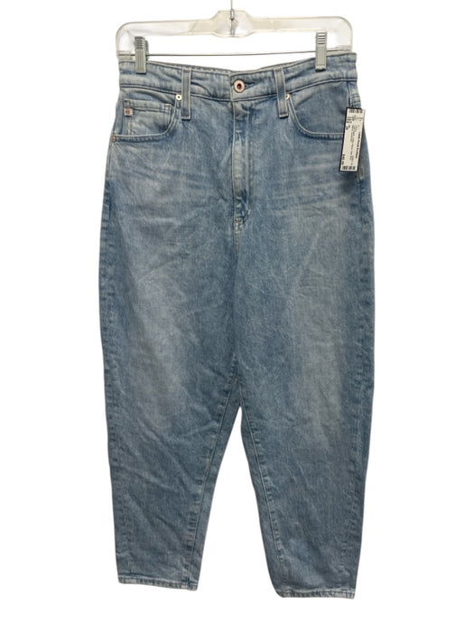 AG Size 28 Light Wash Cotton Blend High Rise Barrel Jeans Light Wash / 28