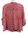 India Collection Emerson Fry Size One Size Pink & Beige Cotton Floral Print Top Pink & Beige / One Size