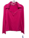 Anne Fontaine Size 44 Hot pink Pima Cotton Long Sleeve Wide Neck Collar Top Hot pink / 44