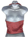 Alice + Olivia Size Medium Orange & Lavender Cotton Blend Stripe Cropped Top Orange & Lavender / Medium
