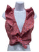 Alice + Olivia Size Medium Orange & Lavender Cotton Blend Stripe Cropped Top Orange & Lavender / Medium