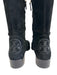 Tory Burch Shoe Size 9.5 Black Suede leather Round Toe Side Zip Knee High Boots Black / 9.5
