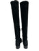 Tory Burch Shoe Size 9.5 Black Suede leather Round Toe Side Zip Knee High Boots Black / 9.5