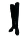 Tory Burch Shoe Size 9.5 Black Suede leather Round Toe Side Zip Knee High Boots Black / 9.5