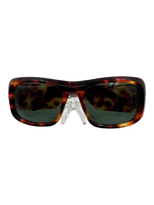 Gucci Brown Print Acetate Tortoise shell Dark Tint Sunglasses Brown Print