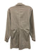 Le Jean Size Large Light Gray Cotton Denim Long Sleeve Button Front Collar Dress Light Gray / Large