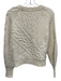 Elie Tahari Size Small Cream White Cashmere Long Sleeve Cable Knit Sweater Cream White / Small