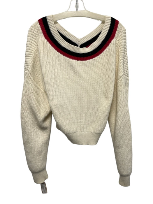 Alexander Wang .T Size Medium White, Black, Red Cotton Long Sleeve Sweater White, Black, Red / Medium