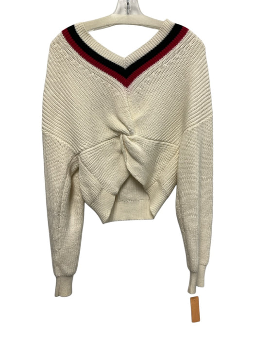 Alexander Wang .T Size Medium White, Black, Red Cotton Long Sleeve Sweater White, Black, Red / Medium