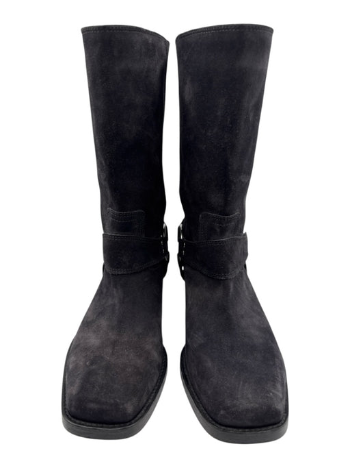 Isabel Marant Shoe Size 39 Dark Gray Leather Suede Square Toe Harness Boots Dark Gray / 39
