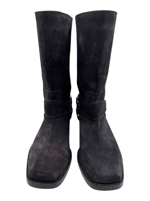 Isabel Marant Shoe Size 39 Dark Gray Leather Suede Square Toe Harness Boots Dark Gray / 39