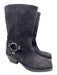 Isabel Marant Shoe Size 39 Dark Gray Leather Suede Square Toe Harness Boots Dark Gray / 39
