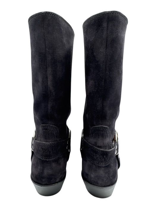 Isabel Marant Shoe Size 39 Dark Gray Leather Suede Square Toe Harness Boots Dark Gray / 39