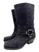 Isabel Marant Shoe Size 39 Dark Gray Leather Suede Square Toe Harness Boots Dark Gray / 39