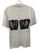 Alexander McQueen Size 42 White & Black Cotton Short Sleeve Graphic Tee Top White & Black / 42