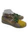 Tory Burch Shoe Size 8 Beige Yellow Green Suede & Raffia round toe Espadrille Beige Yellow Green / 8