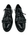 Tods Shoe Size 37 Black Patent Oxford lace up Platform Fringe Loafers Black / 37