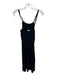 Sandro Size M Black Viscose & Polyamide Sleeveless Spaghetti Strap Dress Black / M