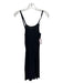 Sandro Size M Black Viscose & Polyamide Sleeveless Spaghetti Strap Dress Black / M