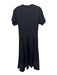 3.1 Phillip Lim Size 4 Black Cotton & Wool asymmetric buttons Crew Neck Dress Black / 4