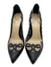 Francesco Russo Shoe Size 37.5 Black & Clear Leather PVC Western Stiletto Pumps Black & Clear / 37.5