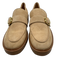 Stuart Weitzman Shoe Size 7.5 Beige & Brown Suede Rubber Sole Almond Toe Loafers Beige & Brown / 7.5