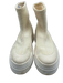 Khaite Shoe Size 38 Cream White textile upper Neoprene Sock Platform Sneakers Cream White / 38