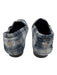 Bougeotte Blue & Cream Wool Leather Insole Plaid Loafer Shoes Blue & Cream