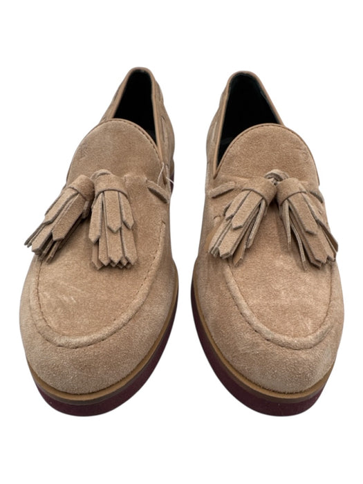 Tods Shoe Size 37.5 Tan Suede Tassel Loafer Shoes Tan / 37.5