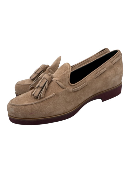 Tods Shoe Size 37.5 Tan Suede Tassel Loafer Shoes Tan / 37.5