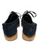 Prada Shoe Size 36.5 Blue & Brown Suede Cork Sole Lace Up Oxford Shoes Blue & Brown / 36.5