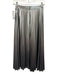 Pennyblack Size Est Small Metallic Silver Elastic Waist Pleated Midi Skirt Metallic Silver / Est Small