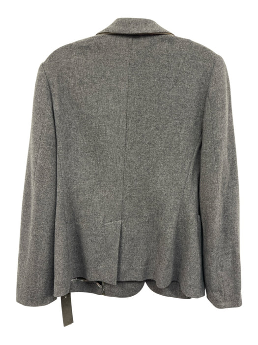 Etro Size 42 Gray & multi Cashmere Blend Long Sleeve 3 Buttons Pockets Jacket Gray & multi / 42