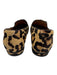 Francesco Russo Shoe Size 38 Black & Brown Leather Pony Hair Leopard Loafers Black & Brown / 38