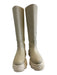 P.a.r.o.s.h. Shoe Size 37 Ivory White Leather Upper Round Toe Lug sole Boots Ivory White / 37