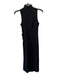 Chelsea 28 Size XXS Black Polyester High Neck Sleeveless Side Gather Midi Dress Black / XXS